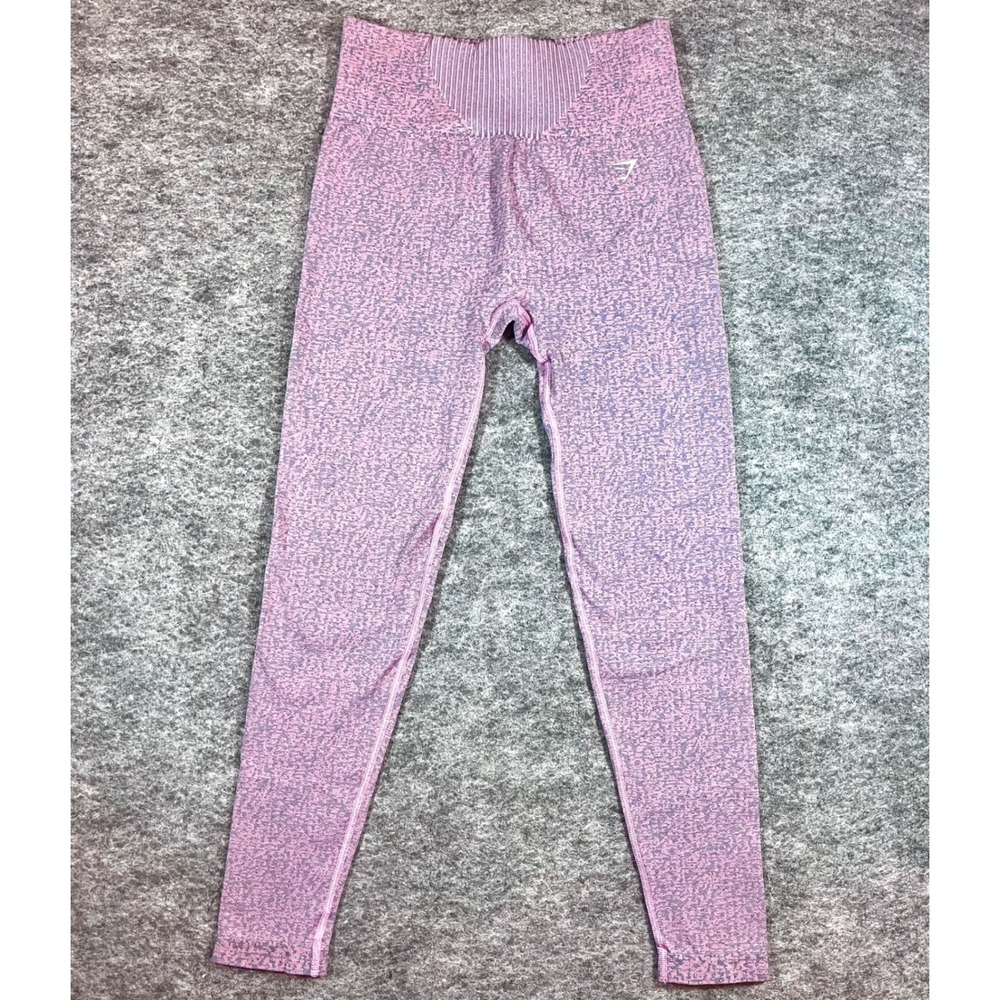Gymshark Seamless Leggings Womens XS (2-4) Pink Purple High Waisted Yoga Gym - Picture 2 of 11
